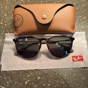Ray-Ban Tortoise Shell Sunglasses with Case